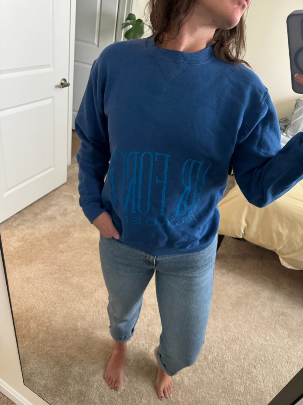 Vintage Air Force Academy Russell Athletics Cobalt Sweatshirt Size M